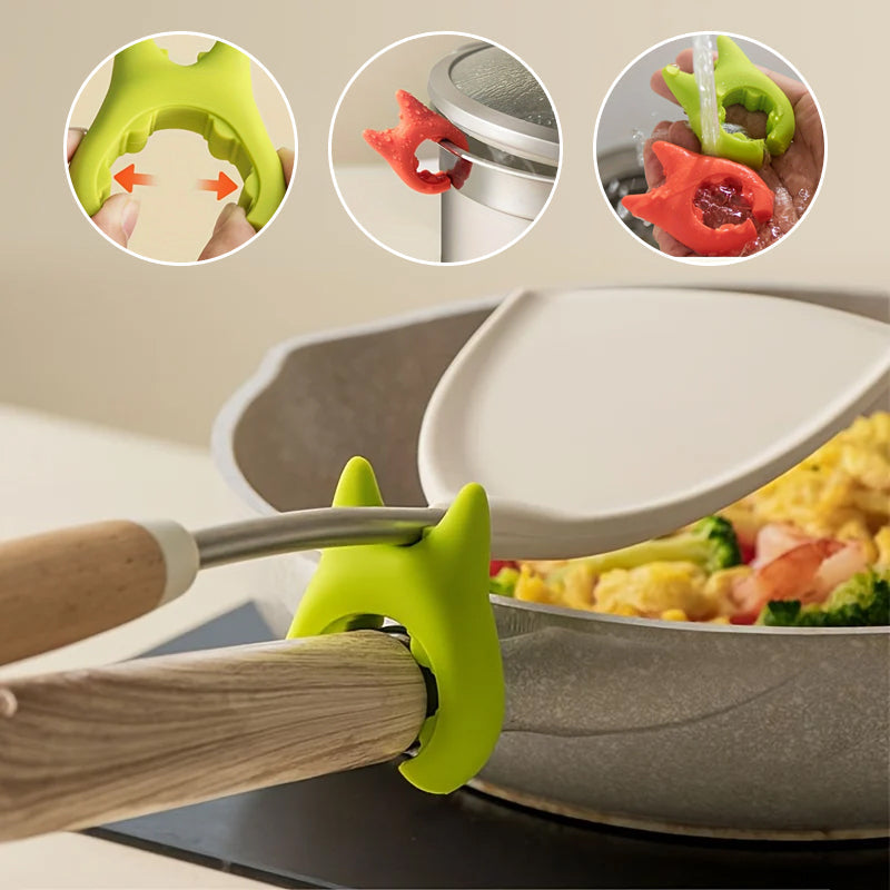 Silikone Pot Clip Ske Rest