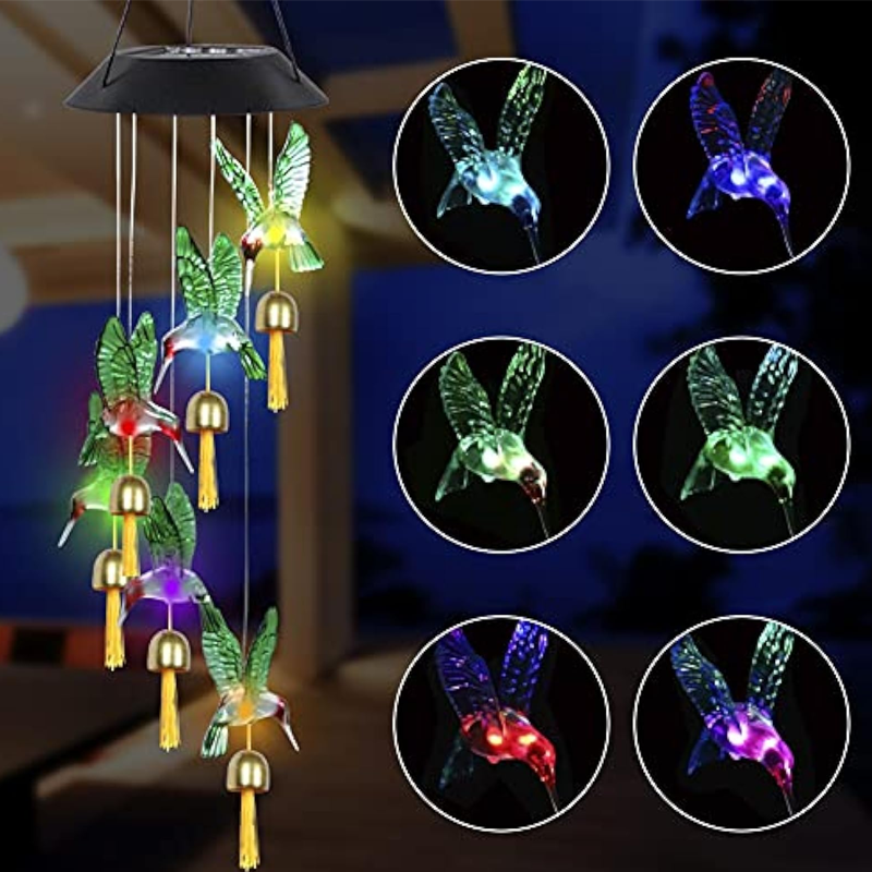 LED Sol Kolibri Vindspil