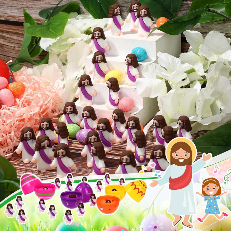 24 stk. mini-Jesus-figurer til påskepynt